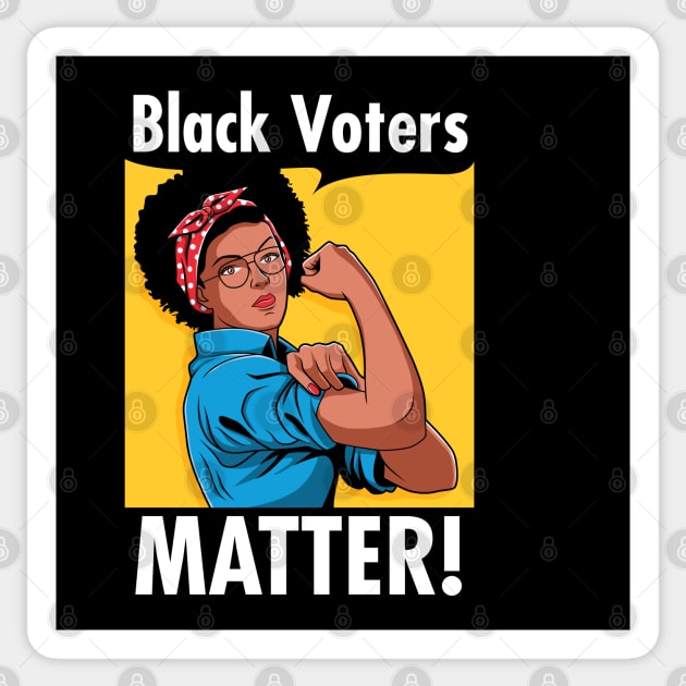 Black Voters Matter 2020 Election African American Gift Sticker by HCMGift